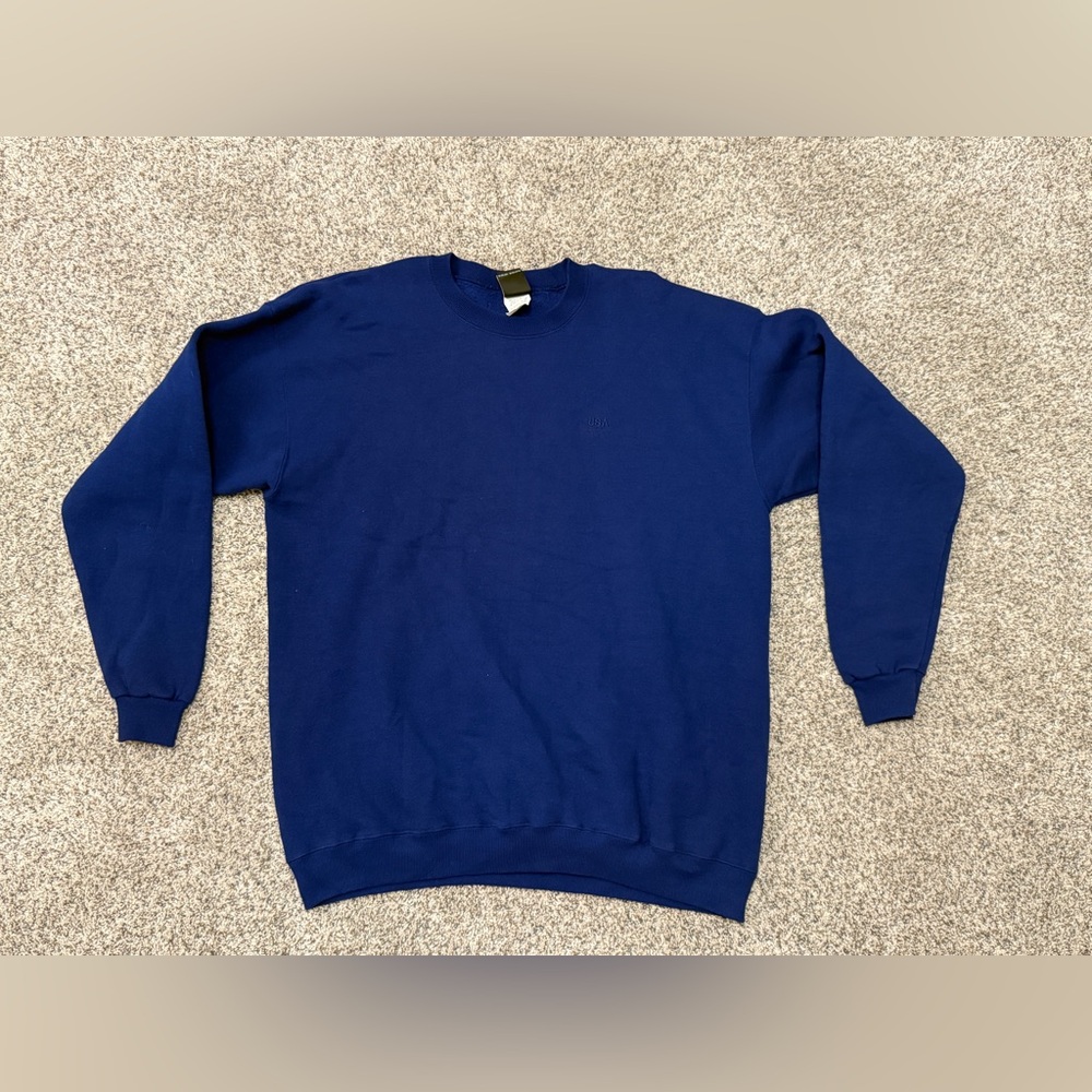JCPenney Team USA Blue Crewneck Sweater Classic Knit Design Men’s XX-Large Tall